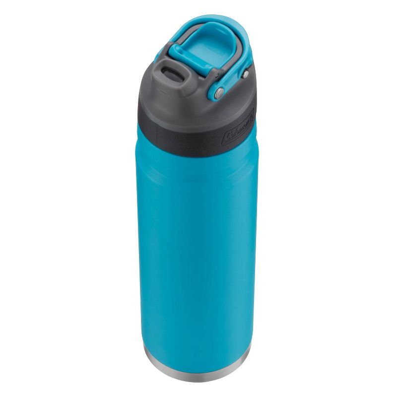 Coleman 24oz Stainless Steel Free Flow Vacuum Insulated Water Bottle with Leakproof Lid - Caribbean Sea, 3 of 6