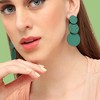 SOHI Women's Pink Dented Drop Earrings - 3 of 3