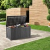 VisioGear Lockable Deck Boxes, Multi-Capacity Outdoor Storage Deck Box, Small Patio Storage Bin for Garden Tools - 2 of 4