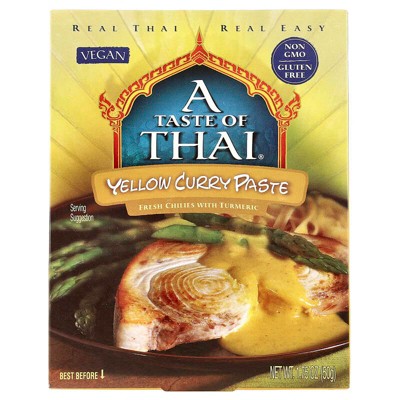 A Taste Of Thai, Yellow Curry Paste, 1.75 oz (50 g)