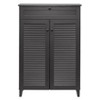 Baxton Studio Harding Shoe - Storage Cabinet - Espresso: Wood Composite, Holds 20 Pairs, Freestanding Design - 2 of 4