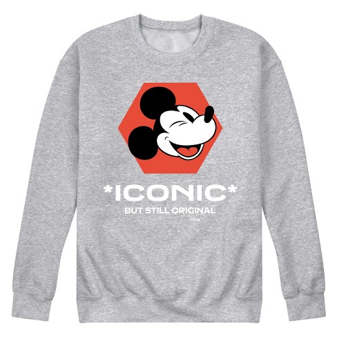 Men s Disney Iconic But Still Original Graphic Fleece Sweatshirt Target