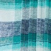 Collections Etc Pintuck & Plaid Flannel Button Front Long Sleeve Shirt - 4 of 4