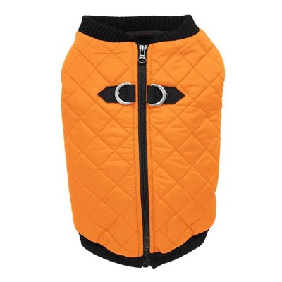 Gooby Fashion Vest Dog Jacket Orange, Large