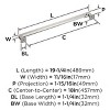 Amerock Lintel Appliance Pull for Large Panels and Oversized Cabinets - 4 of 4