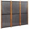 VidaXL 3-Panel Room Divider Black 82.7 in.x70.9 in. - image 2 of 4