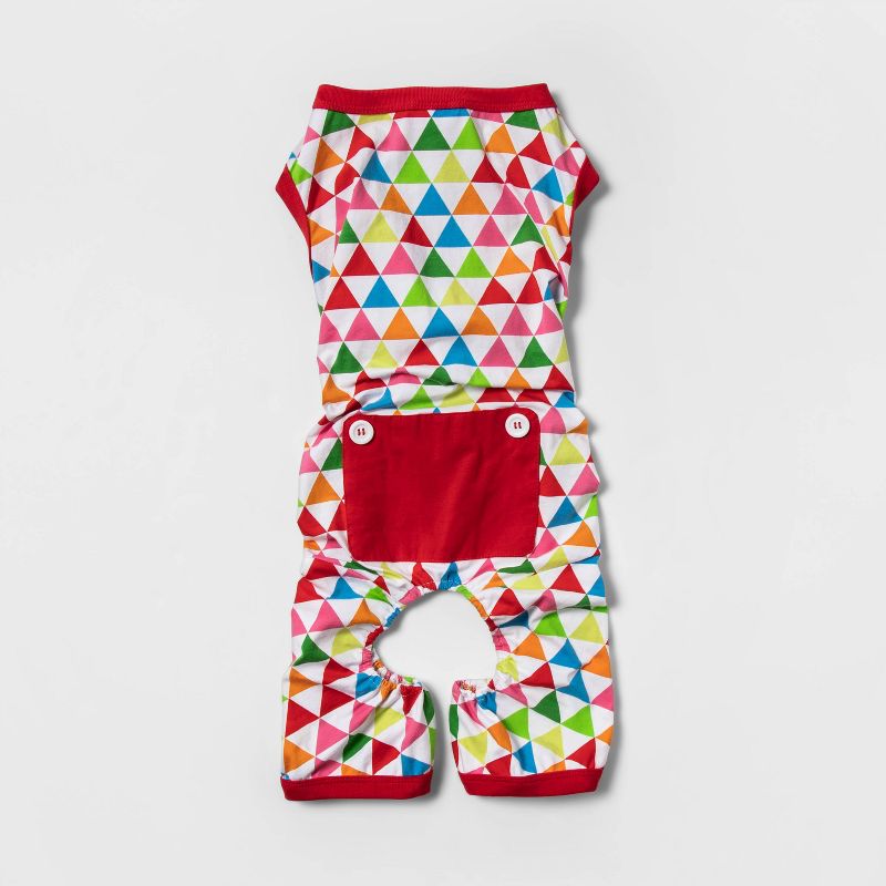 Colorful Triangle Print Dog and Cat Pajamas - Wondershop™, 2 of 12