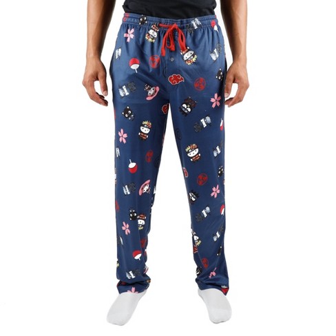 Naruto X Hello Kitty Characters Men's Loungewear Sleep Pajama Pants Navy :  Target