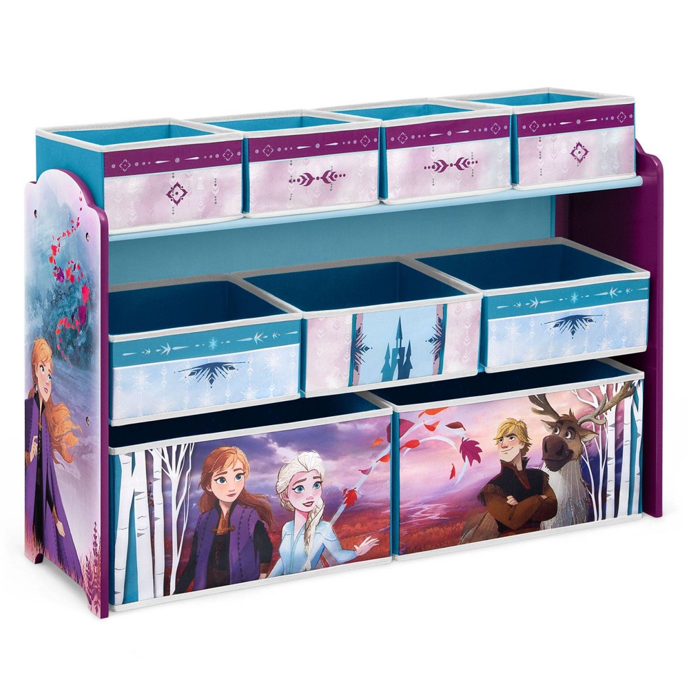 Photos - Wall Shelf Delta Children Disney Frozen Deluxe 9 Bin Design and Store Toy Organizer