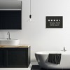 Stupell Industries Five Star Funny Word Bathroom Black And White Design Wall Plaque Art - 2 of 4