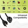 GoGreen Power (GG-13750BK) 16/3 SJTW Outdoor Extension Cord, Black, 50 ft - 2 of 4