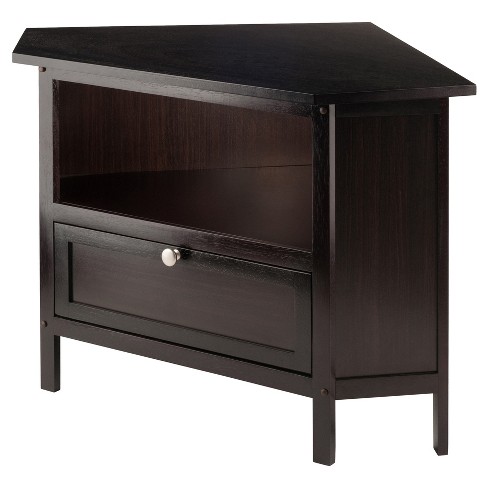 Zena Corner Tv Stand Espresso Winsome Target