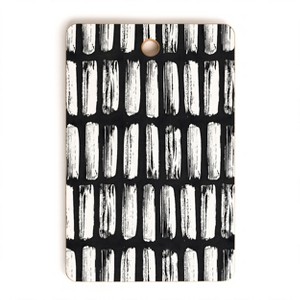 Emanuela Carratoni Black and White Texture Cutting Board - Rectangle - 1 of 3