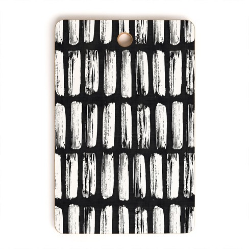 Emanuela Carratoni Black and White Texture Cutting Board - Rectangle - image 1 of 3