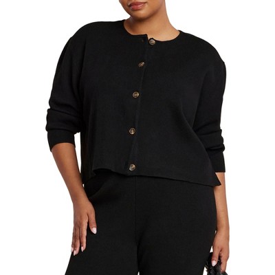 ELOQUII Elements Drop Shoulder Cardigan