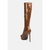 Shawtie High Heel Stretch Patent Calf Boots Women - 3 of 4