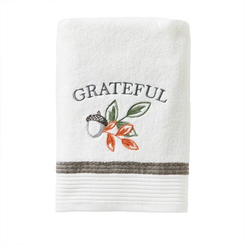 SKL Home Thankful Plaid Hand Towel (Set of 2)