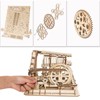ROBOTIME 3D Wooden Jigsaw Puzzle Marble Run  Puzzle Toy Gifts, Beige, 10"*9.1"*7.3" - 3 of 4