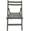 VYNXARIA Furniture Slatted Wood Folding Special Event Chair£¬Gray, Set of 4 - 4 of 4