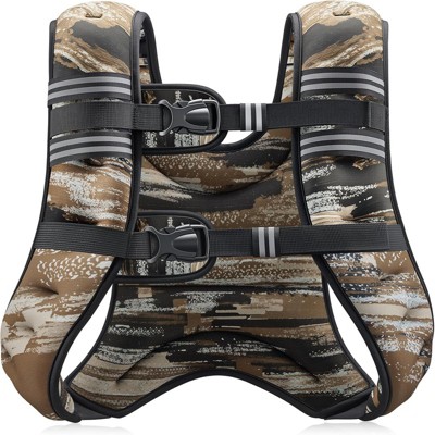 Attop Weighted Vest 6-30lb Reflective Tactical Sand Camo for Workout Strength Training Running Fitness Muscle Building Weight Loss