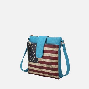 MKF Collection Josephine Vegan Leather Women’s FLAG Crossbody Bag by Mia K - 1 of 4