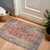 World Rug Gallery Calista Multi Vintage Indoor Rug – Machine Washable Flat Pile with Non-Slip Backing - 2 of 4