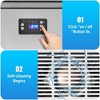 Commercial Ice Maker Machine, 120Lbs/24H, 45Lbs Storage Bin - 4 of 4