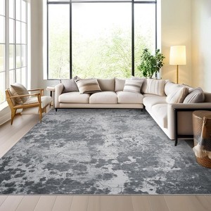 Area Rugs, Washable Rugs for Living Room Soft Rugs for Bedroom, Neutral Modern Low Pile Carpet for Apartment Bathroom Dining Room Hardwood Floor - 1 of 4