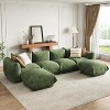 126 Inch U-Shape Modular Sectional Sofa, Cloud Couch with Chenille Fabric, Deep Seat Boneless Couch for Large Living Room, Family Space - 3 of 4