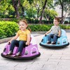Costway 12V Electric 360° Spin Car Toy Ride on Bumper Car for Toddlers with Remote Control Light Blue/Pink/Red/Purple - 2 of 4