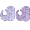 Bacati - Jungle Safari Lilac/Coral Muslin 4 pc Bibs/Burpies - 4 of 4