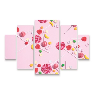Trademark Fine Art Julia Ramiro  Caramelos 5 Piece Panel Set Art