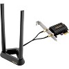 Refurbished: ASUS PCE-AXE59BT WiFi6 6E AX5400 PCI-E Adapter with 2 External Antennas and magnetized Base - Manufacturer Refurbished - 2 of 3