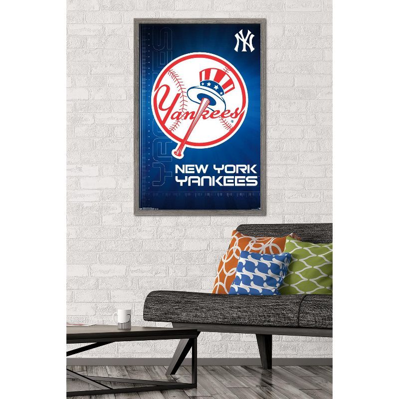 Trends International MLB New York Yankees - Logo 16 Framed Wall Poster Prints, 2 of 7