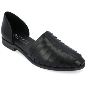 Journee Collection Womens Anyah Ankle Cuff Slip On Almond Toe Flats - 1 of 4