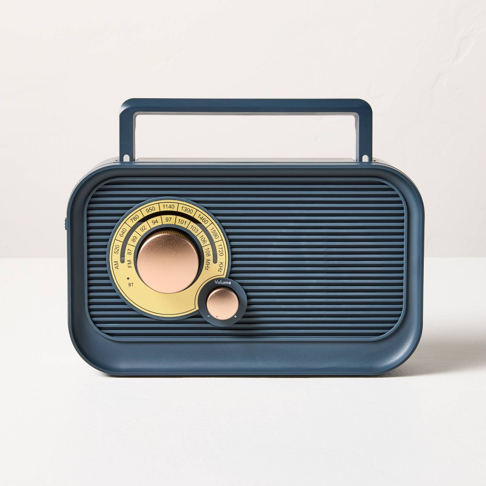 Portable Radio Navy/Brass - Hearth & Hand™ with Magnolia