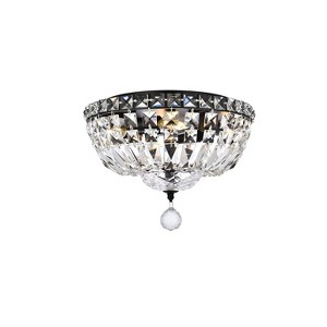 Elegant Lighting Tranquil 12 inch black flush mount - 1 of 4