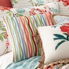 Simone Floral Multi Crewel Pom Pillow - Multicolor - Levtex Home - 2 of 3