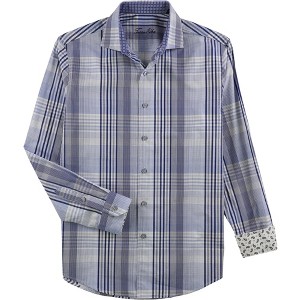 Tasso Elba Mens Minuto Rustic Plaid Button Up Shirt - 1 of 1