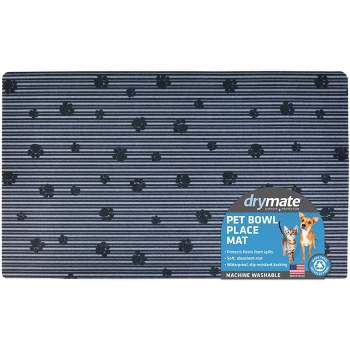 Drymate Multi-Use Paw Stripe Pet Mat Set - Gray (2ct)