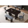 NicBex 6-Piece Dining Table Set with 4 Upholstered Dining Chairs and Bench,Modern 60 Inch Rectangle Kitchen Table Set for 4-6 Person - 2 of 4