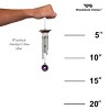 Woodstock Wind Chimes For Outside, Garden Décor, Outdoor & Patio Décor, Woodstock Amethyst Chime Silver Wind Chimes - image 4 of 4