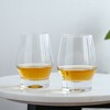 Viski Whiskey Glasses with Heavy Footed Base - Crystal Tumblers for Scotch, Bourbon, Cocktails - 18.5 Oz, Set of 2, Clear - 3 of 4