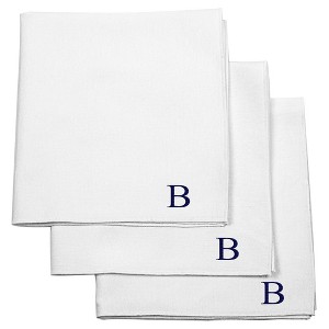 Monogram Groomsmen Gift Handkerchief Set - B, Men