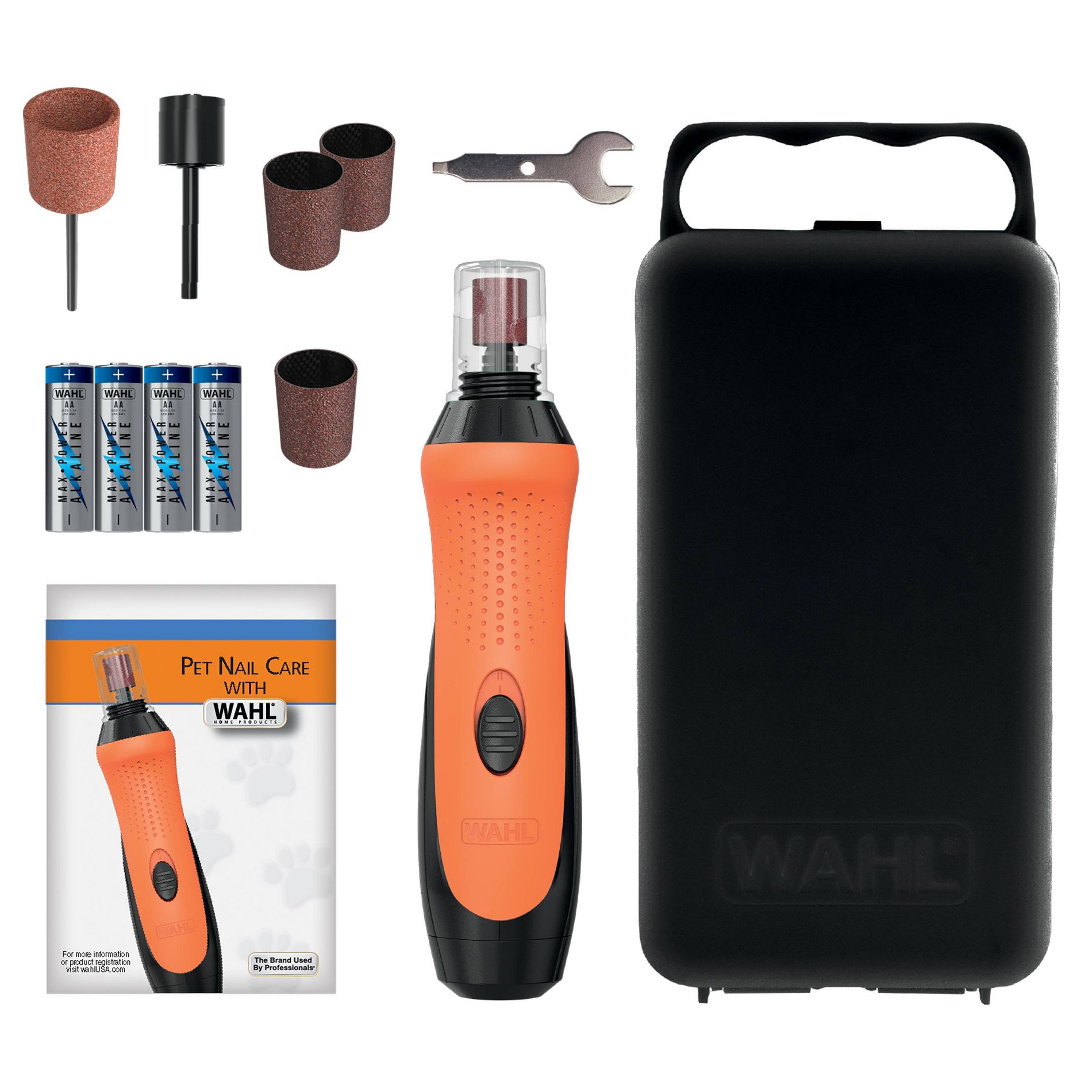 Wahl Grind and Smooth Cordless Battery Dog and Cat Nail Grinder Kit