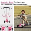 KUB Kids Kick Scooter, 3 Wheel Kick Scooter with Light-Up Wheels, Lean to Steer Toy Scooter for Kids Ages 2+ - 2 of 4