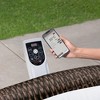 Bestway SaluSpa Bali Smart AirJet Inflatable Hot Tub Round Portable 5-7 Person Spa with 180 AirJets, App Control and EnergySense Cover, Brown Rattan - 3 of 4