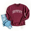 Embroidered Howdy Varsity Outline - Women's Graphic Sweatshirt - 4 of 4