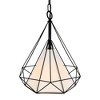 CWI Lighting Diamond 1 Light Down Pendant With Black Finish - 4 of 4