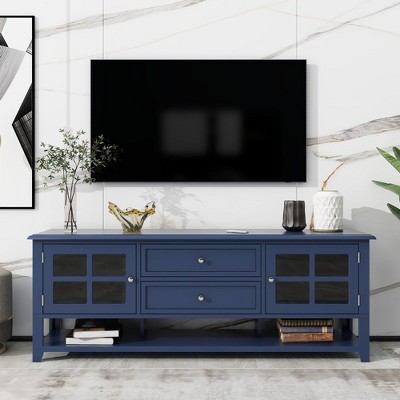 Chic Crate - 60" Modern Media Hub w/ Modular Drawers & Open Shelving - FSC-Certified TV Console for Living Room/Bedroom (Carbon Grey)